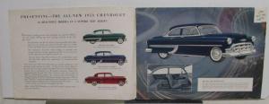 1953 Chevrolet Bel Air Two Ten One Fifty Series Prestige CANADIAN Sales Brochure