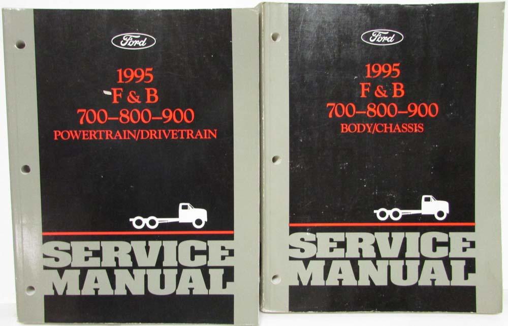 1995 Ford Truck F & B 700 800 900 Service Shop Repair Manual 2 Vol Set