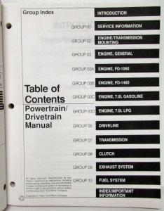 1995 Ford Truck F & B 700 800 900 Service Shop Repair Manual 2 Vol Set