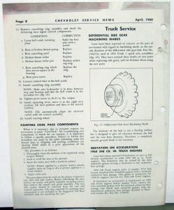 1960 Chevrolet Service News Turbo Air Special Vol 32 No 4 Tech Bulletin Original