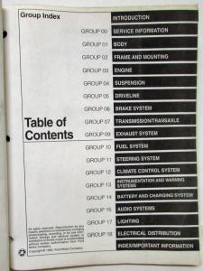 1996 Ford Windstar Van Service Shop Repair Manual