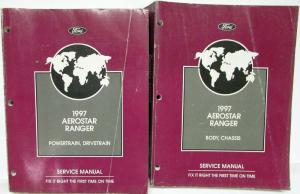 1997 Ford Aerostar Van Ranger Pickup Service Shop Repair Manual 2 Vol Set