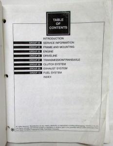1997 Ford Aerostar Van Ranger Pickup Service Shop Repair Manual 2 Vol Set