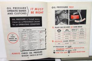 1954 Lincoln Mercury Mechanic Service Training Manual HydraMatic Transmission #2