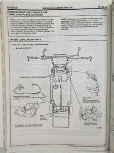 1993 Ford Pre-Delivery Maintenance and Lubrication Car Truck Service Shop Manual