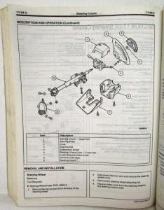 1993 Ford Festiva Service Shop Repair Manual