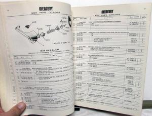1952 Mercury Dealer Body Parts Book Catalog Monterey Coupe Sedan Station Wagon