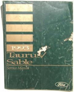 1993 Ford Taurus Mercury Sable Service Shop Repair Manual