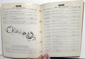 1950 Mercury Dealer Body Parts Book Catalog Coupe Sedan Convertible Wagon