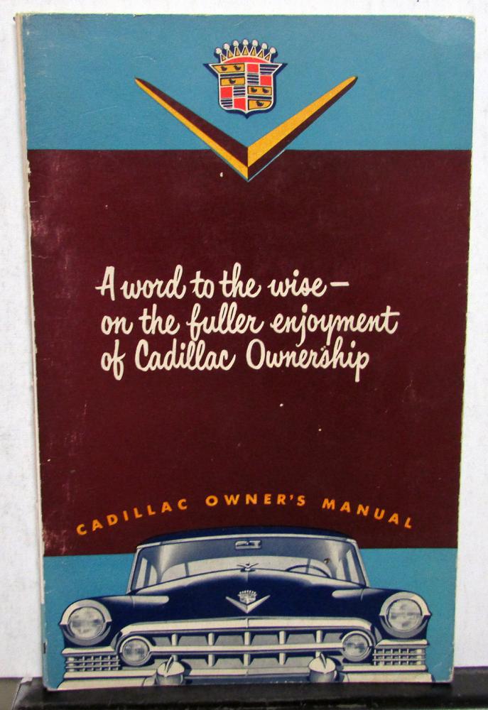 1951 Cadillac Owners Manual Original Series 61 62 Sixty-Special Fleetwood 75 51