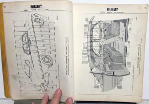 1949 Mercury Dealer Body Parts Book Catalog 9M Coupe Sedan Convertible Wagon