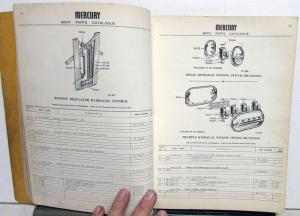 1949 Mercury Dealer Body Parts Book Catalog 9M Coupe Sedan Convertible Wagon