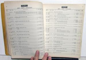1949 Mercury Dealer Body Parts Book Catalog 9M Coupe Sedan Convertible Wagon