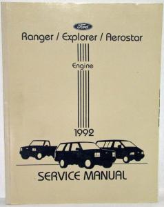 1992 Ford Aerostar Ranger Pickup Explorer Service Shop Repair Manual 2 Vol Set
