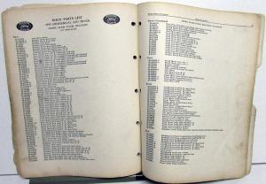 1935 Ford Dealer Body Parts List Book Catalog DeLuxe Standard Coupe Pickup Panel