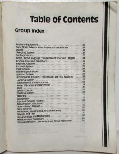 1989 Lincoln Town Car Ford Crown Victoria Mercury Grand Marquis Service Manual