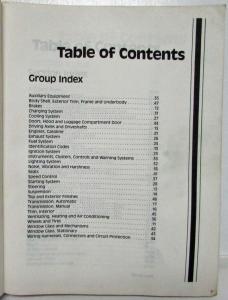 1990 Ford Thunderbird Mercury Cougar Service Shop Repair Manual