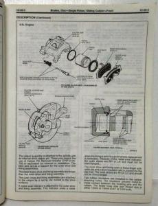 1990 Ford Mustang Service Shop Manual Body Chassis Electrical Powertrain