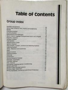 1990 Ford Tempo Escort Mercury Topaz Service Shop Repair Manual