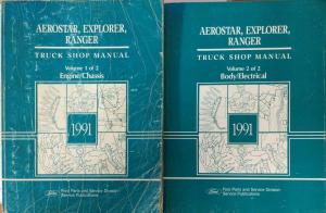 1991 Ford Aerostar Ranger Pickup Explorer Service Shop Repair Manual 2 Vol Set