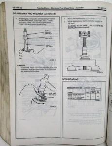 1991 Ford Aerostar Ranger Pickup Explorer Service Shop Repair Manual 2 Vol Set