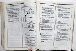 1991 Ford Bronco Econoline F-Series F-Super Duty Service Shop Manual Engine Only