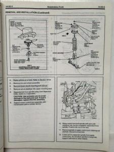 1991 Ford Thunderbird Mercury Cougar Service Shop Repair Manual