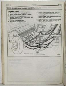 1989 Ford Aerostar Ranger Pickup Bronco II Service Shop Repair Manual 2 Vol Set