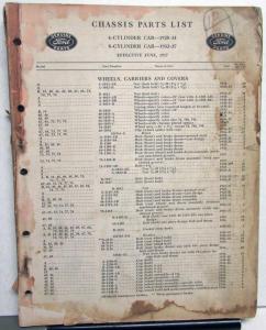1928-1937 Ford Chassis Parts List Book Model A B 40 46 48 50 51 67 68 73 74-79