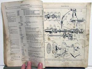 1928-1937 Ford Chassis Parts List Book Model A B 40 46 48 50 51 67 68 73 74-79