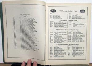 1938-1939 Ford Dealer Chassis Parts List Book Car & Truck De Luxe Standard Orig