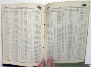1928-1942 Ford & Mercury Dealer Body Parts Price List Book Catalog Car & Truck