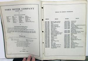 1938-1942 Ford & Mercury Dealer Chassis Parts Price List Catalog Book Car Truck