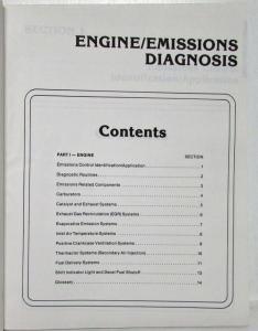 1983 Ford Truck Engine Emissions Diagnosis Service Shop Repair Manual