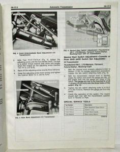 1983 Ford Car Pre-Delivery Maintenance and Lubrication Service Shop Manual