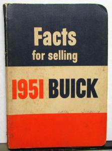 1951 Buick Facts Data Book Sales Brochure Special 40 Super 50 Roadmaster 70 51