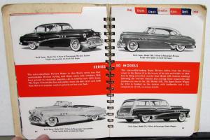 1951 Buick Facts Data Book Sales Brochure Special 40 Super 50 Roadmaster 70 51