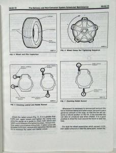 1984 Ford Lt Medium Heavy Truck Pre-Delivery Maintenance & Lube Service Manual