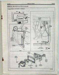 1987 Ford Ranger Pickup Bronco II Service Shop Repair Manual Supplement