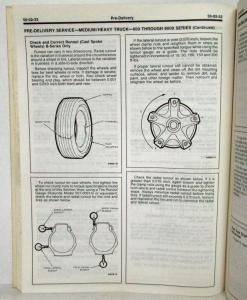 1987 Ford Car Truck Pre-Delivery Service Shop Manual