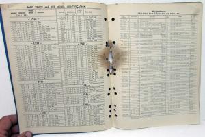 1938-1946 Ford Dealer Truck & Bus Two Speed Rear Axle Parts & Price List Book