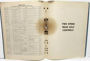 1938-1946 Ford Dealer Truck & Bus Two Speed Rear Axle Parts & Price List Book