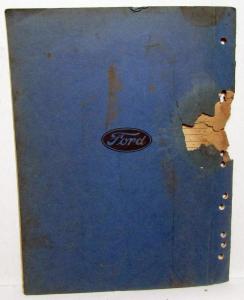 1938-1946 Ford Dealer Truck & Bus Two Speed Rear Axle Parts & Price List Book