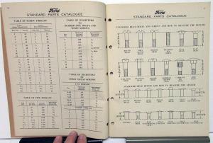 1948 Ford Dealer Standard Parts Catalogue Book Car Truck Nuts Bolts Fasteners
