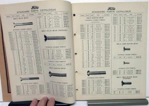 1948 Ford Dealer Standard Parts Catalogue Book Car Truck Nuts Bolts Fasteners