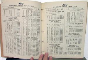 1948 Ford Dealer Standard Parts Catalogue Book Car Truck Nuts Bolts Fasteners