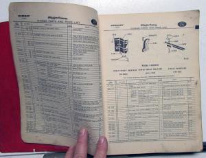 1938-1946 Ford Mercury Dealer Chassis Parts Book Price List Accessories Catalog