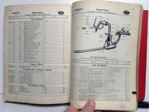 1938-1946 Ford Mercury Dealer Chassis Parts Book Price List Accessories Catalog