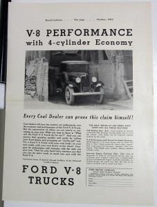 1934 Ford Coal Truck Ad Proof Retail Coalman