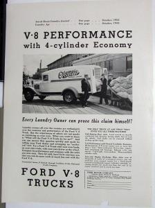 1934 Ford Panel Truck Olympic Laundry Ad Proof Starch Room